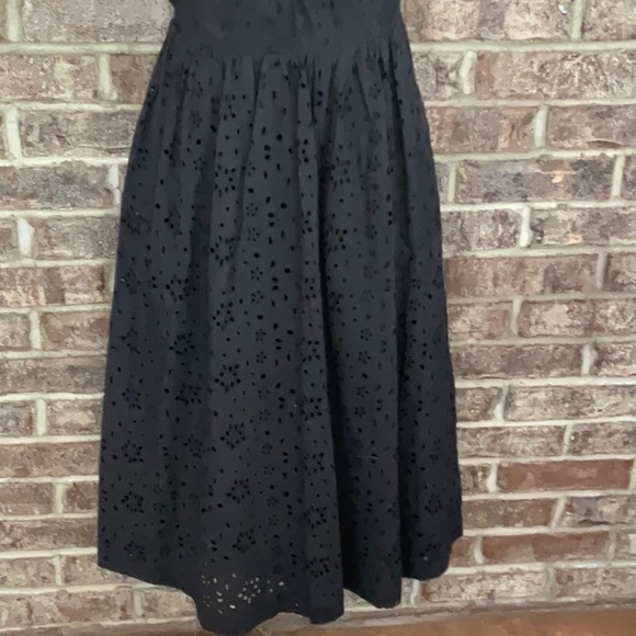 NWT J.CREW black short-sleeved dress with pockets and v neck - Picture 7 of 14